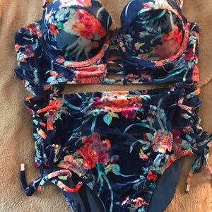 Betsey Johnson Two Piece Swim Suit